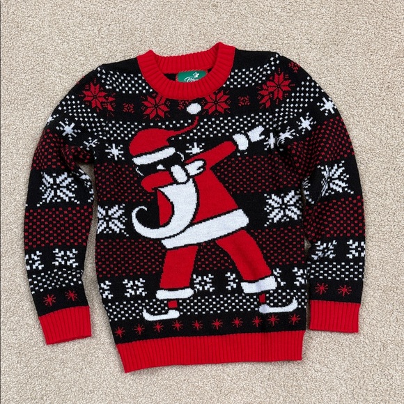 t stars Other - Festive Red and Black Dap Santa Sweater
